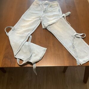 Fashion Nova Tie Strap Jeans – Size 5